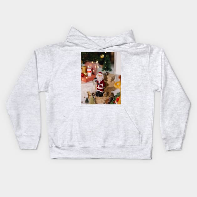 Santa Claus Kids Hoodie by Monument 7